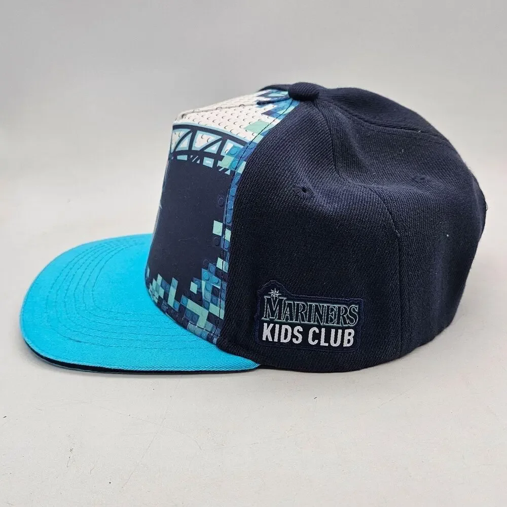 Seattle Mariners Hat Cap Snap Back Boys One Size Blue MLB Baseball Melonwear